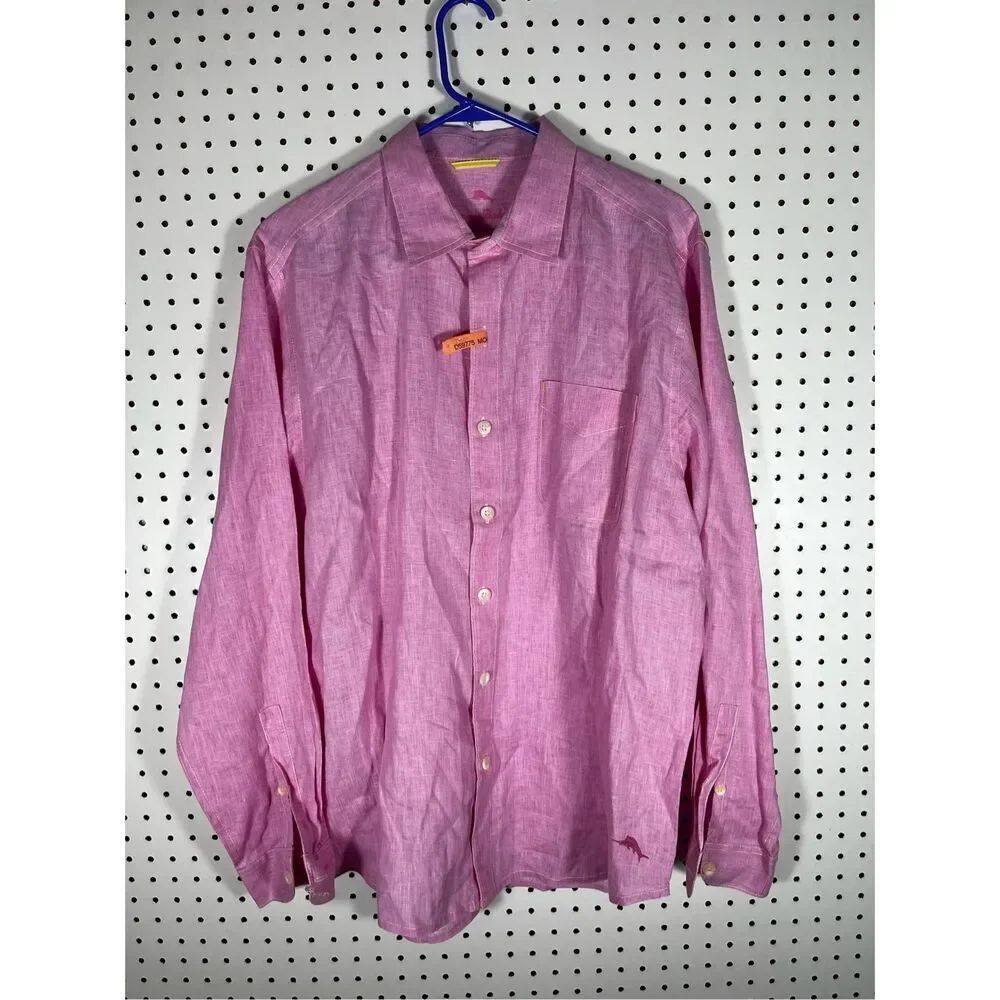 Tommy Bahama button down linen shirt size L